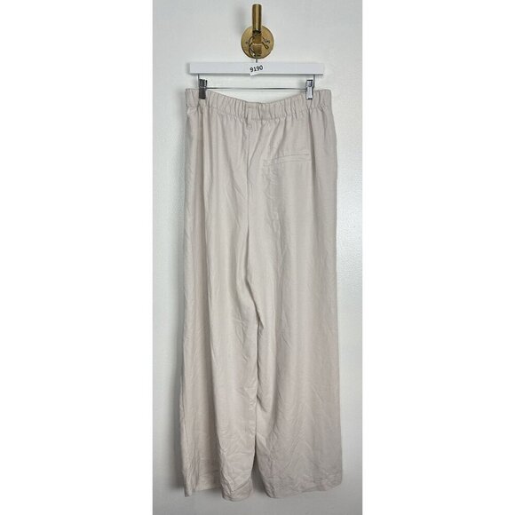 FREE PEOPLE Nothin' to Say Elastic Waist Pants in Champagne Dream Size Large - Picture 9 of 14